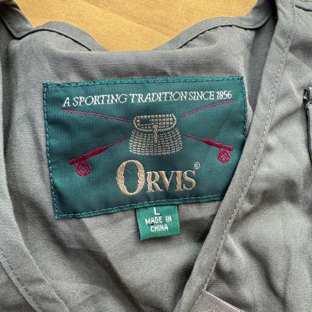 美品　ORVIS Fishing Vest フィッシングベスト　カーキ　Lサイズ