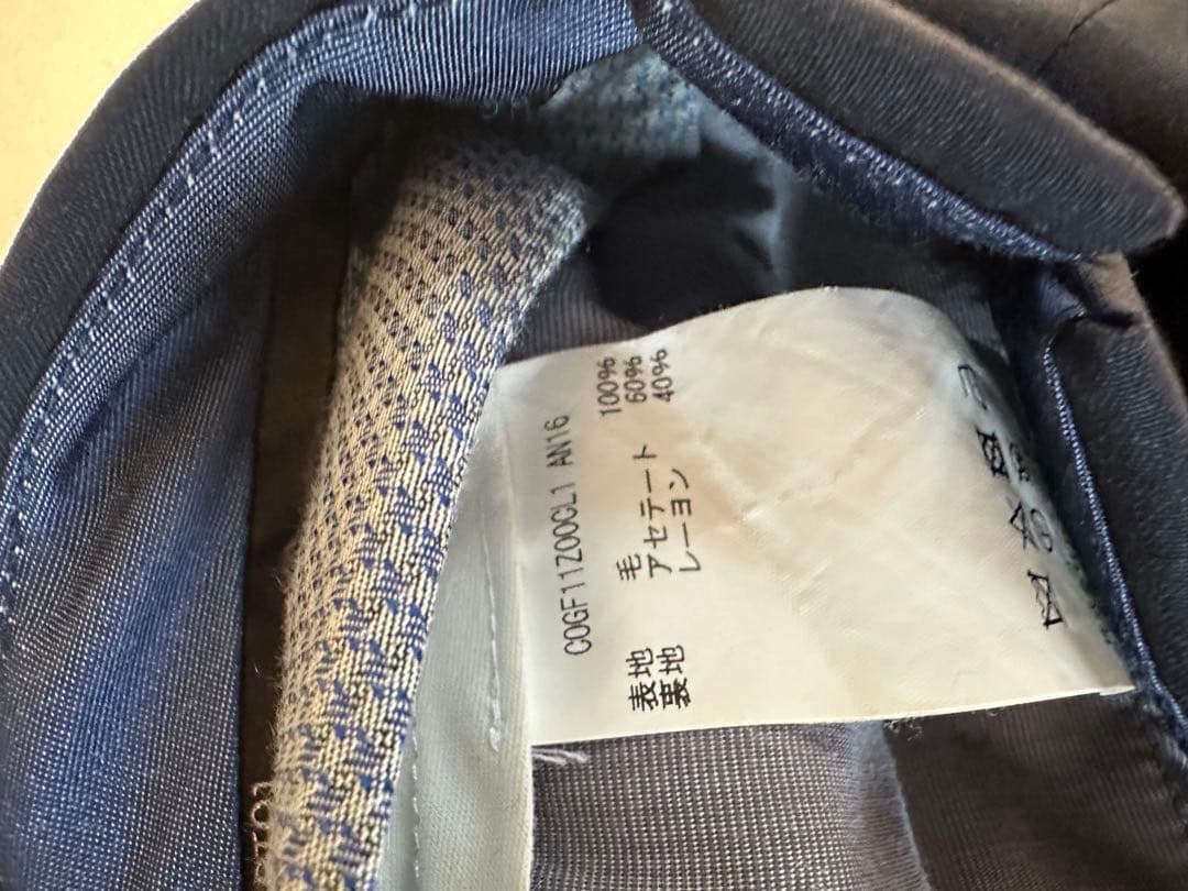 PT 01 / GENTLEMAN-F 1プリーツ スラックス size46 紺