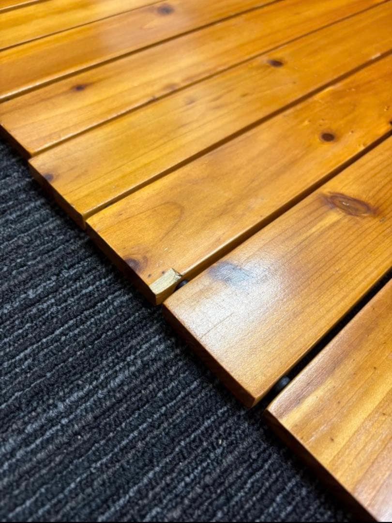 【アルペン限定】コールマン ウッドロールテーブル110茶色×黒 ※高さ2段階調整