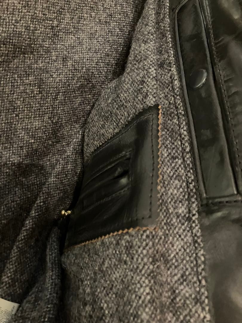 オーダー品　エアロレザー　ハーフベルト　馬革　ホースハイド　革ジャン