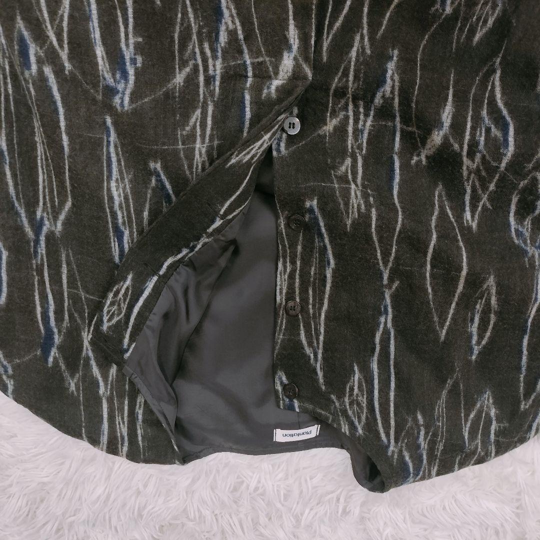 Plantation ウールロングワンピース M 総柄