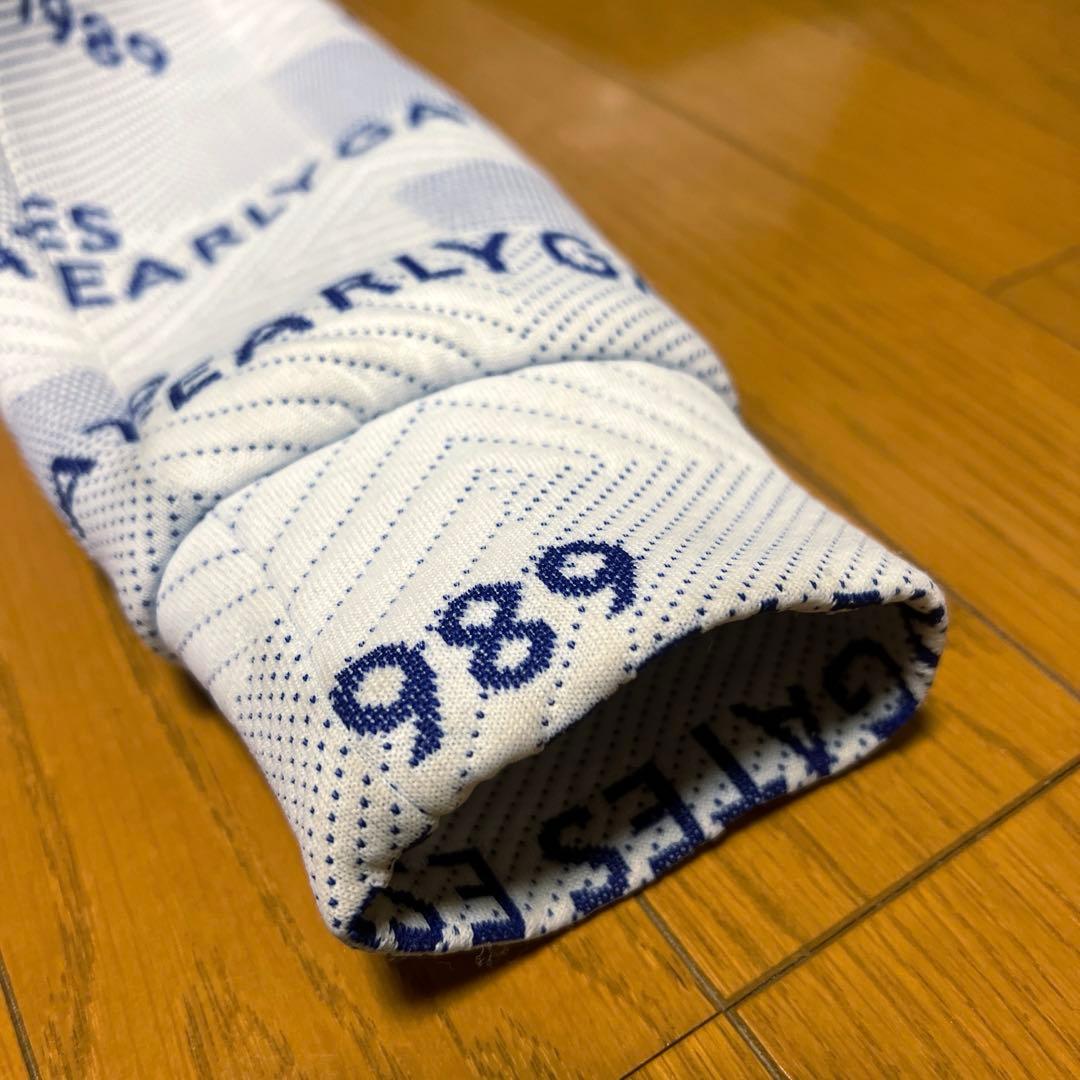 PEARLY GATES パッチワークパフブリスター ロゴ柄パーカー