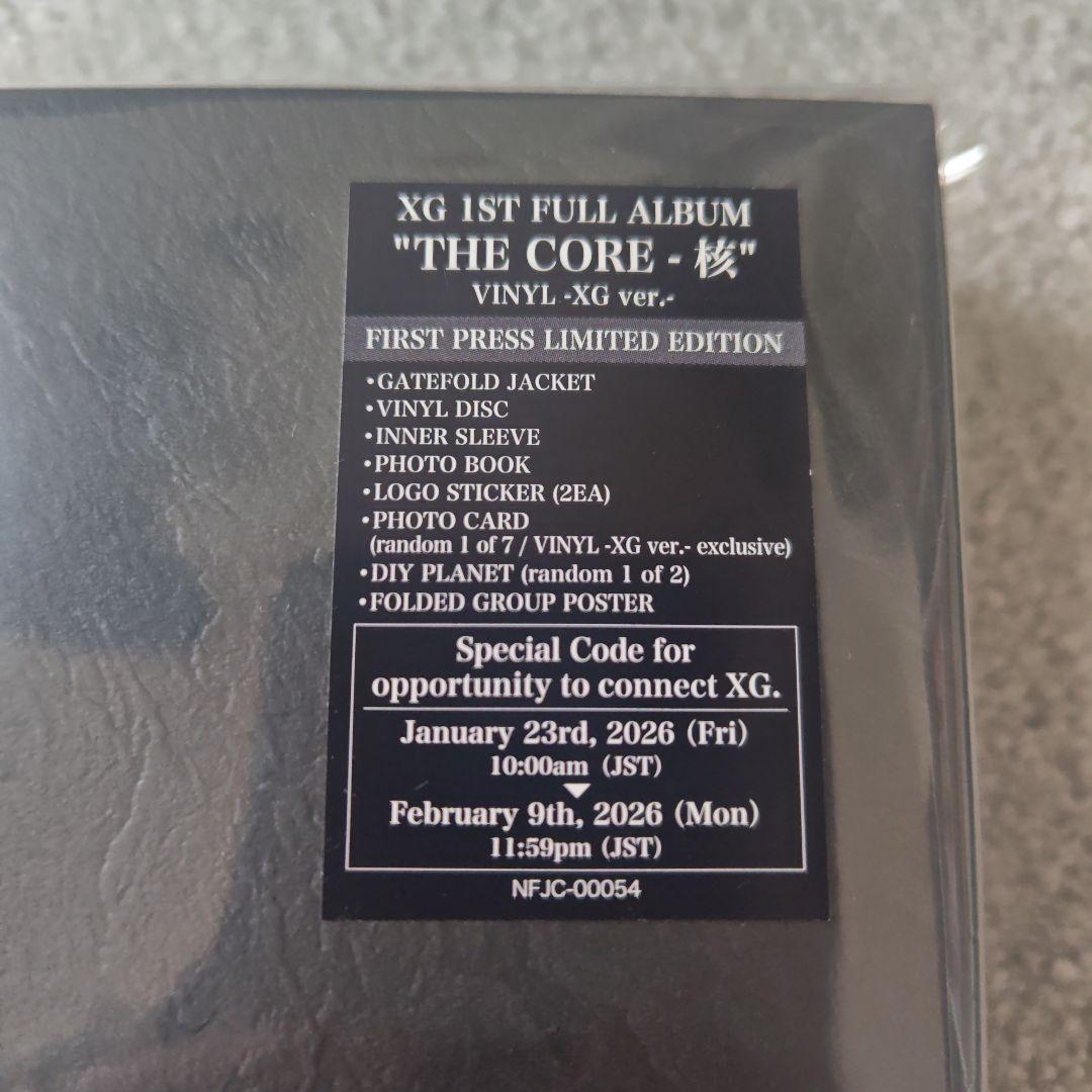 新品未開封THE CORE -核 (VINYL -XG ver.-)レコード