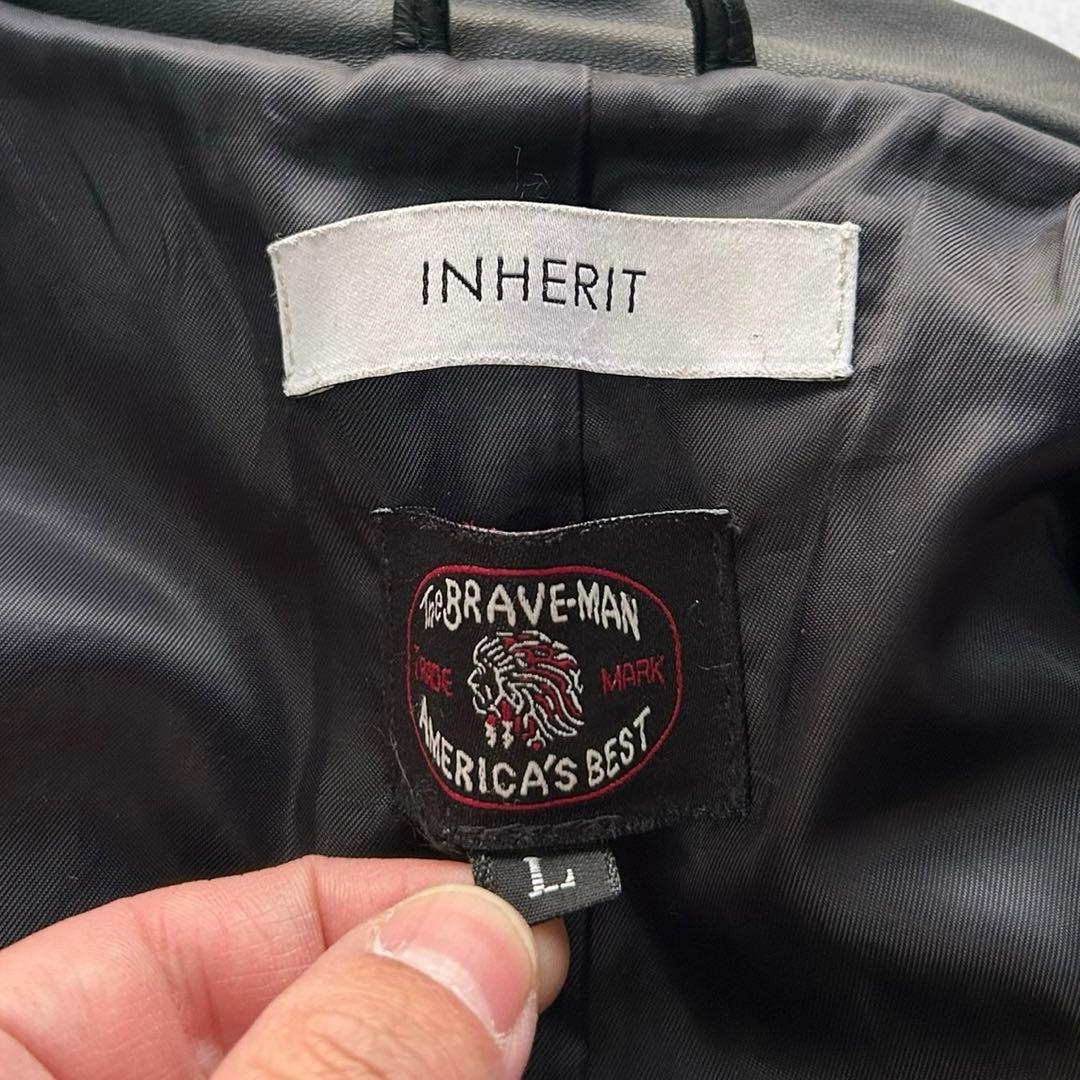 え*氏様 INHERIT The Brave Man コラボ レザージャケット