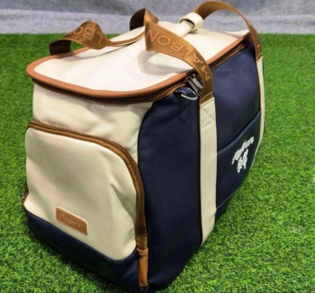 Malbon マルボンゴルフ ボストンバッグ ゴルフバッグ 男女兼用 紺色