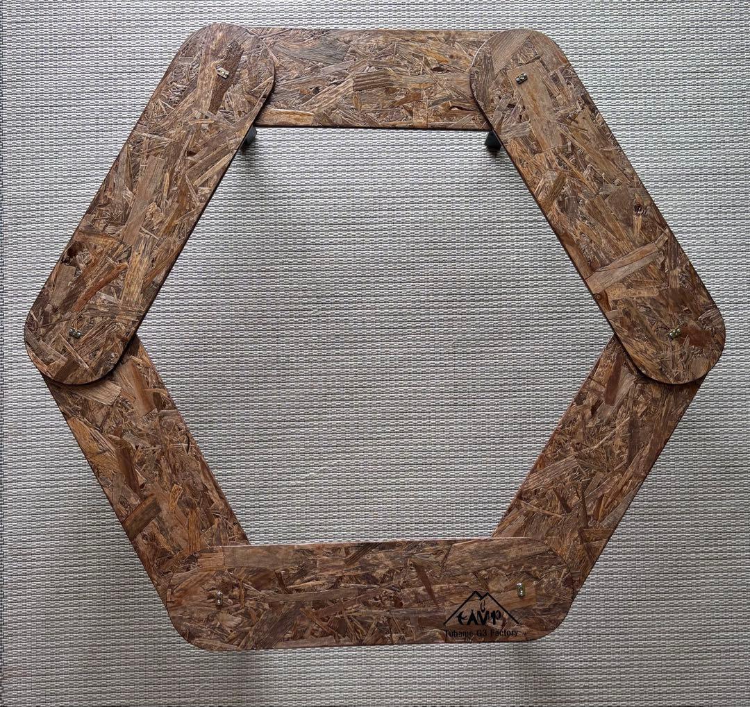 簡単ヘキサテーブル70ウォールナット　EH70w26-1