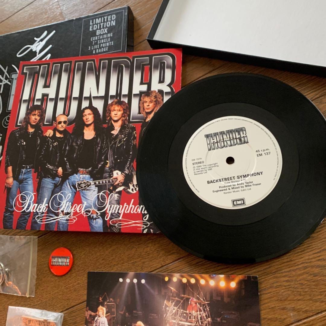 THUNDER Back Street Symphony 直筆サイン入レコード