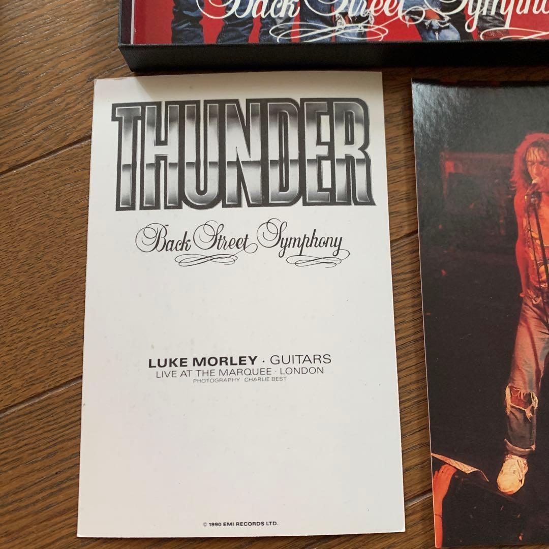 THUNDER Back Street Symphony 直筆サイン入レコード