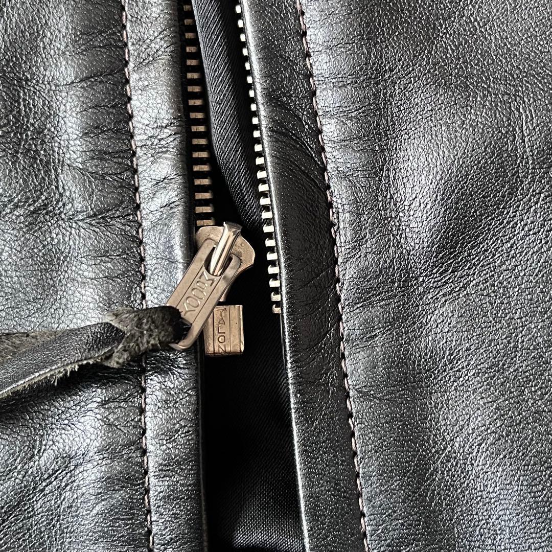 美品 リアルマッコイズ BUCO J-100 馬革 ライダース 黒芯 サイズ44