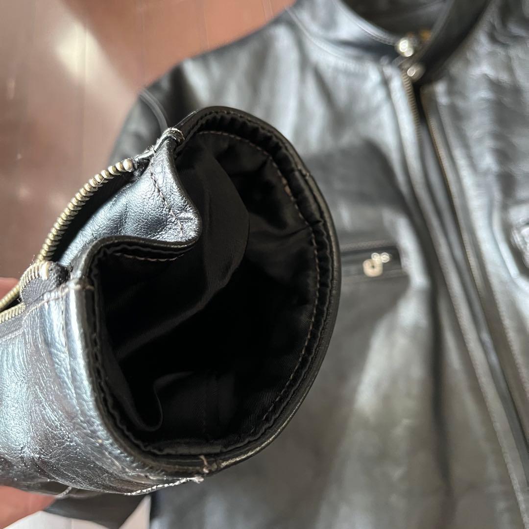 美品 リアルマッコイズ BUCO J-100 馬革 ライダース 黒芯 サイズ44