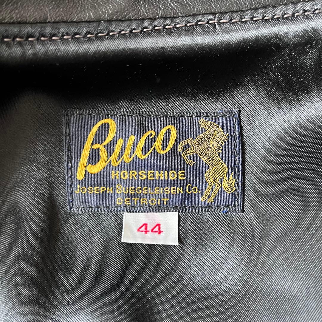 美品 リアルマッコイズ BUCO J-100 馬革 ライダース 黒芯 サイズ44