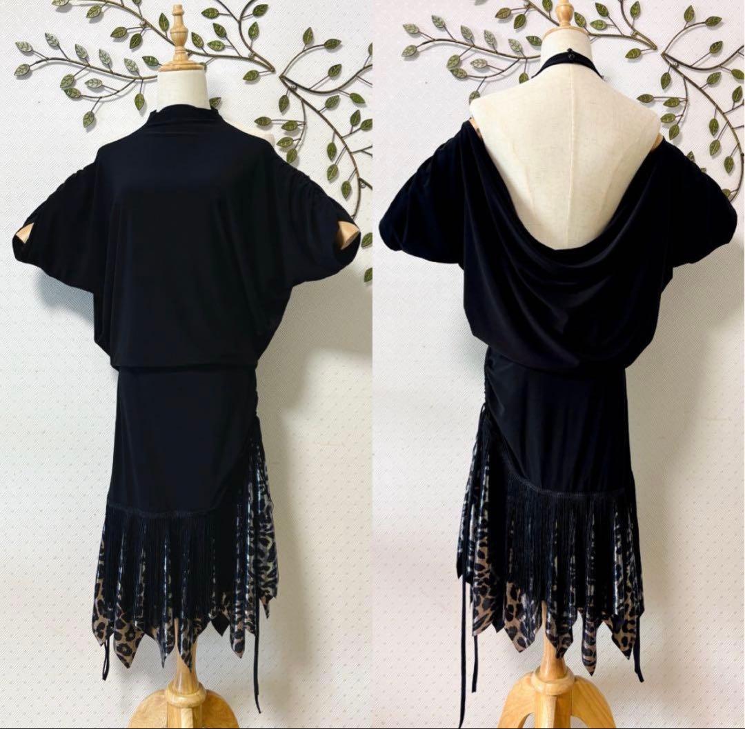 社交ダンス★パーティー★レッスン★トップス★スカート★ドレープ★背中セクシー