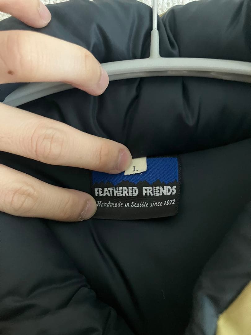 FEATHERED FRIENDS ベージュ ダウンベスト L