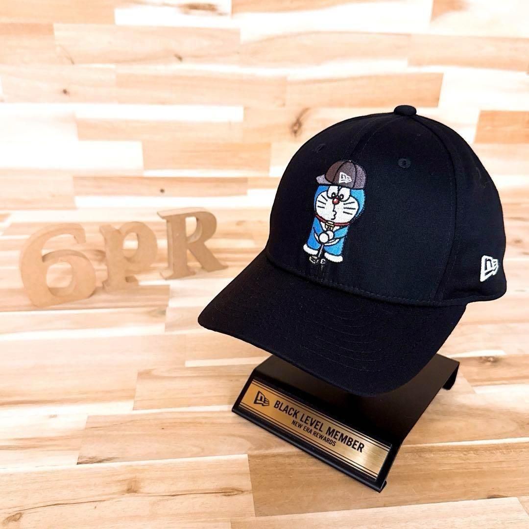 激レア【ニューエラ×ドラえもん】50周年 記念 限定コラボ ゴルフ キャップ 黒