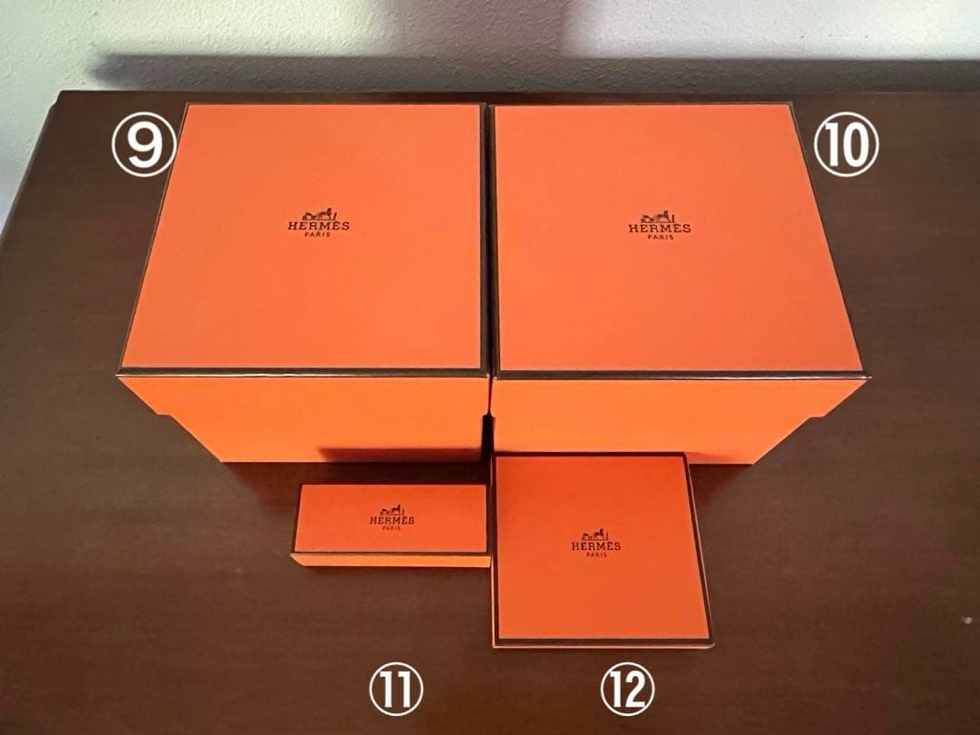 HERMES エルメス　空箱　大・中・小12点 / 紙袋　中5点小5点　計22点