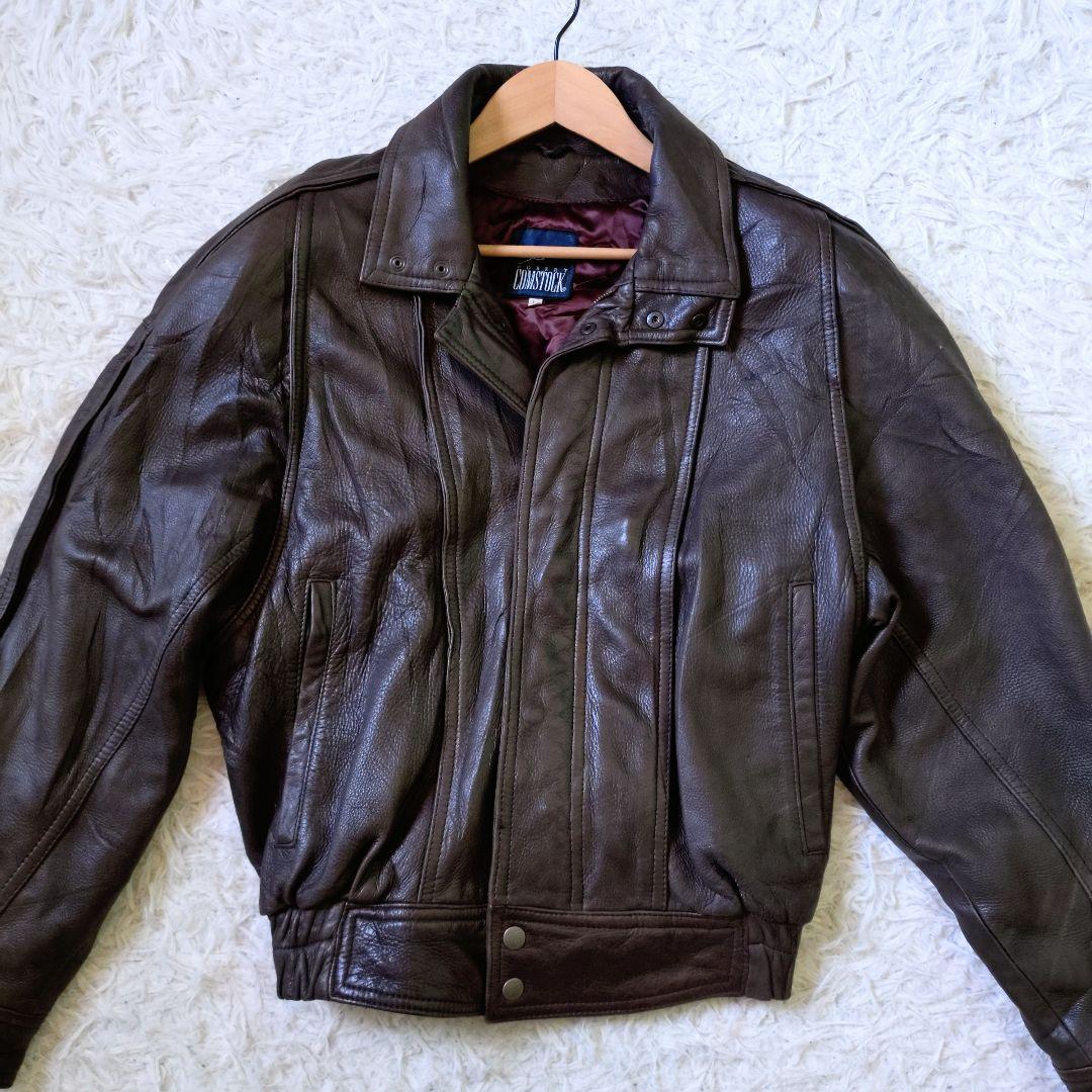 90s　最高級　鹿革　ヴィンテージ　ディアレザージャケット　Y2K　ブラウン系