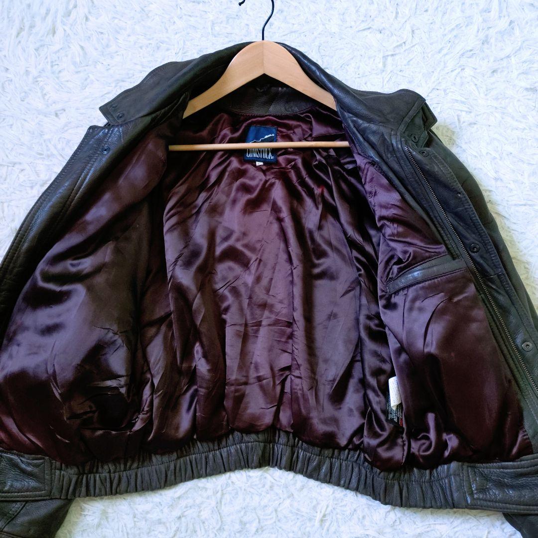 90s　最高級　鹿革　ヴィンテージ　ディアレザージャケット　Y2K　ブラウン系