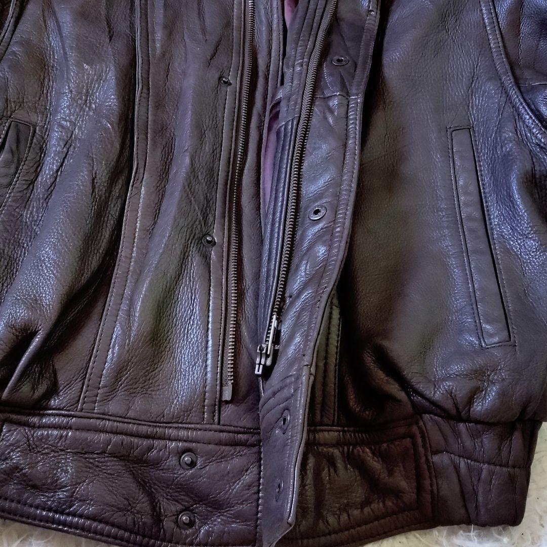 90s　最高級　鹿革　ヴィンテージ　ディアレザージャケット　Y2K　ブラウン系