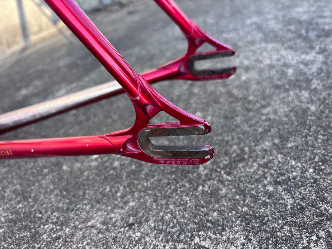 ピ*ザ様 NAGASAWA ピストバイク フレーム NJS 中野レッド C-C5