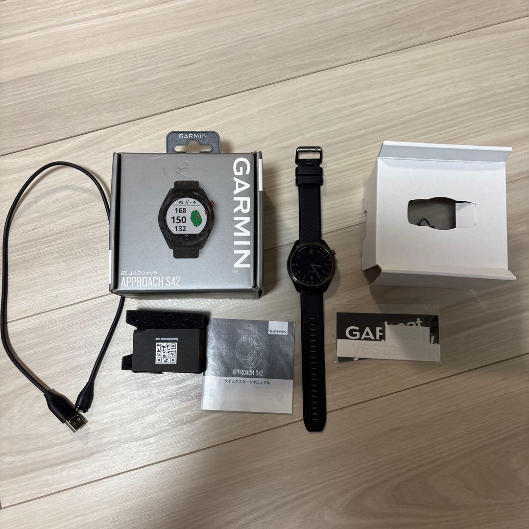 【ほぼ未使用】Garmin Approach S42 GPSゴルフウォッチ