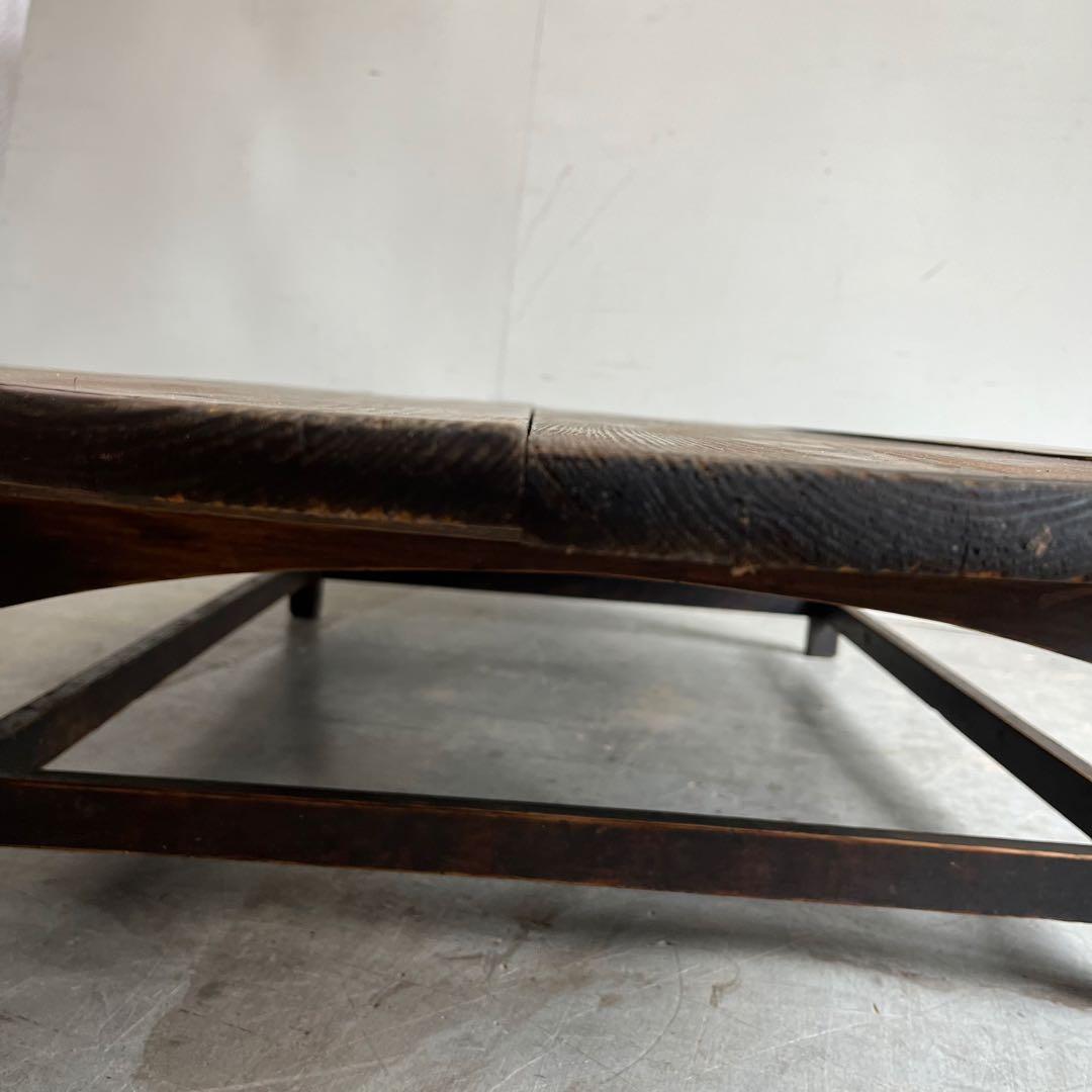 アンティーク ローテーブル オーバル 楕円 モダン 無垢材 z600