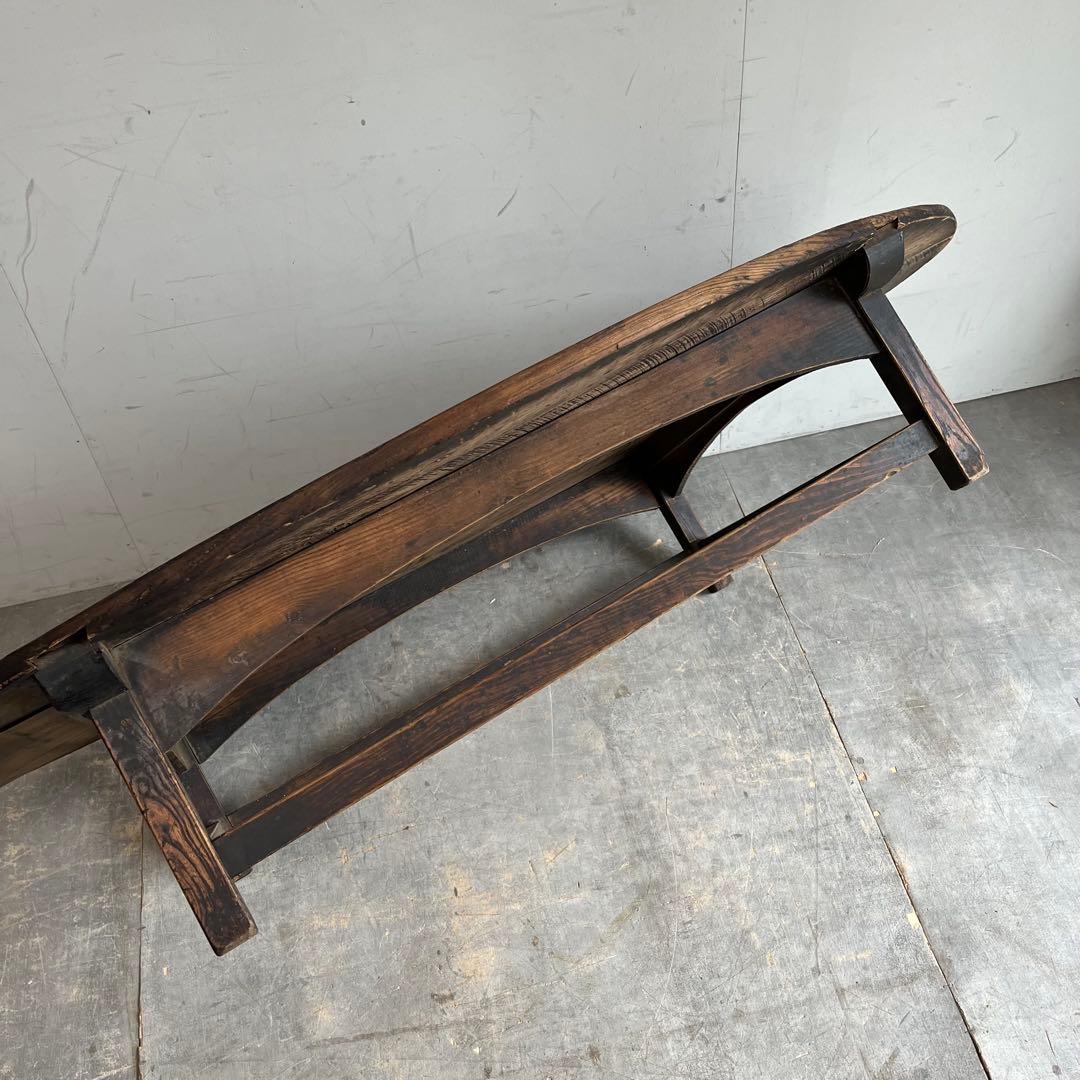 アンティーク ローテーブル オーバル 楕円 モダン 無垢材 z600