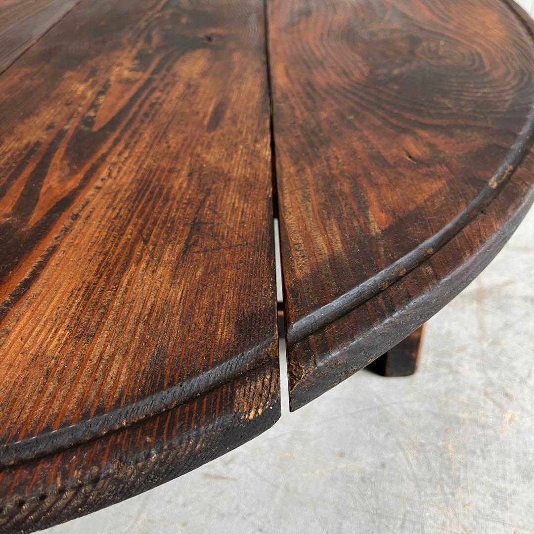 アンティーク ローテーブル オーバル 楕円 モダン 無垢材 z600