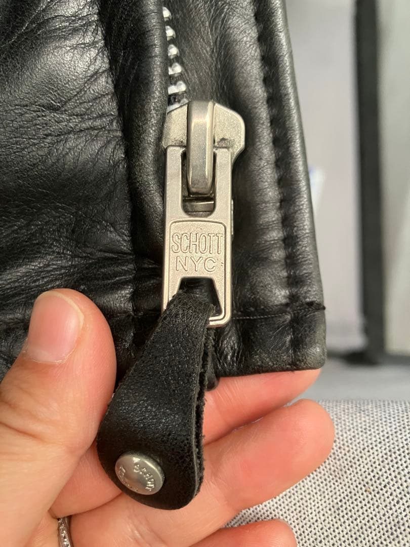 革ジャン　schott シングルライダース　141 インナーボア　42 米国製