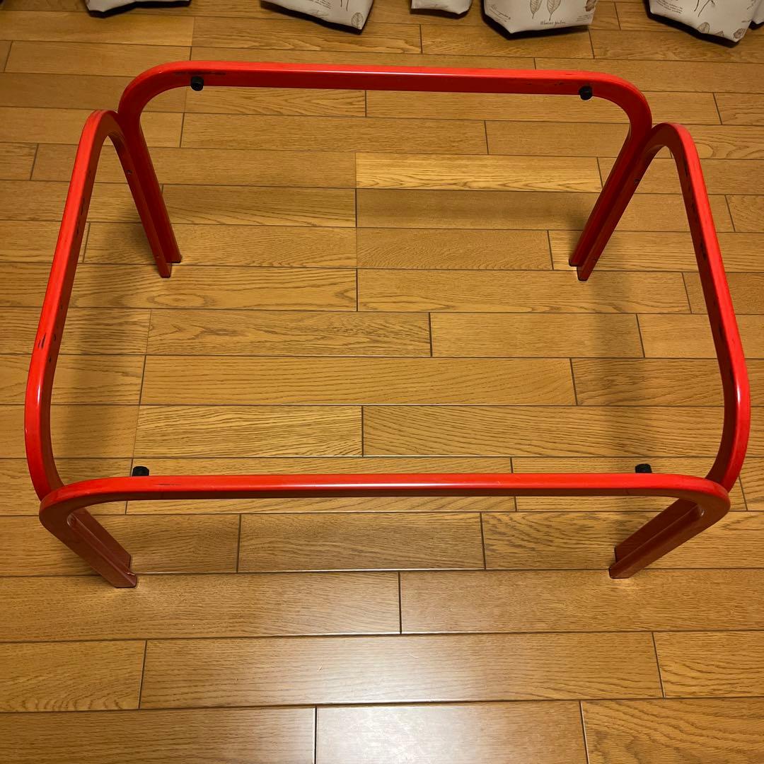 ‼️5/11まで‼️80s レトロポップ　ガラストップ　アイアンテーブルグリッド柄