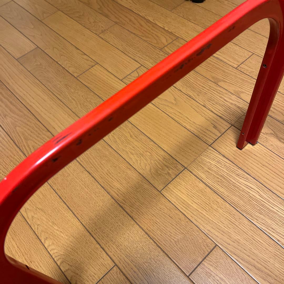 ‼️5/11まで‼️80s レトロポップ　ガラストップ　アイアンテーブルグリッド柄