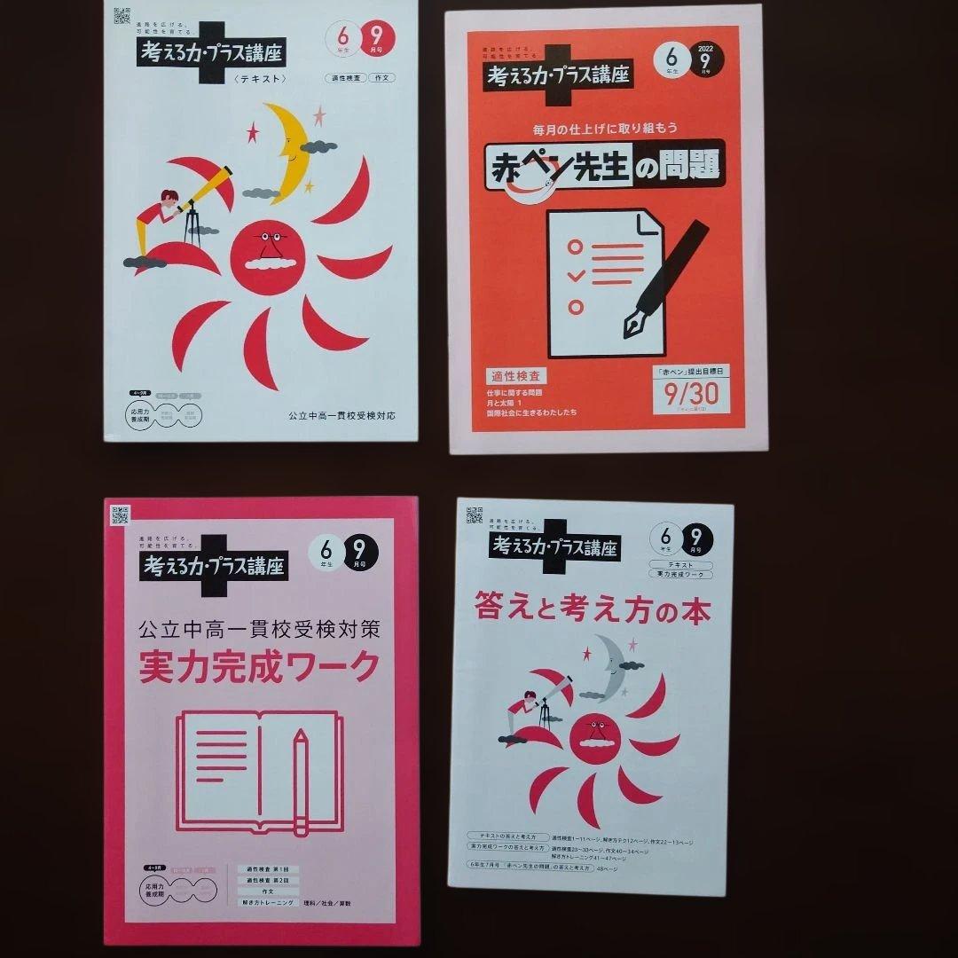 ☆*☆様 公立中高一貫校受検講座★進研ゼミ考える力プラス講座 5年3月〜6年1月