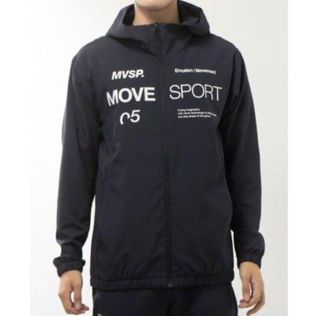 デサント クロスジャケット フルジップフーディー Oサイズ　ブラック