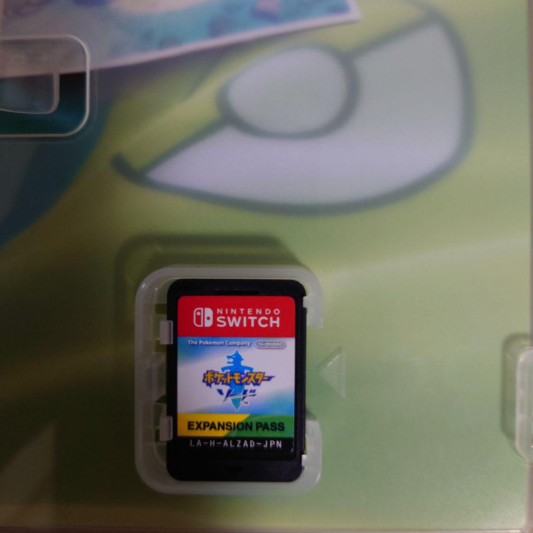 特典未使用　中古　ポケットモンスター ソード シールド+エキスパンションパス