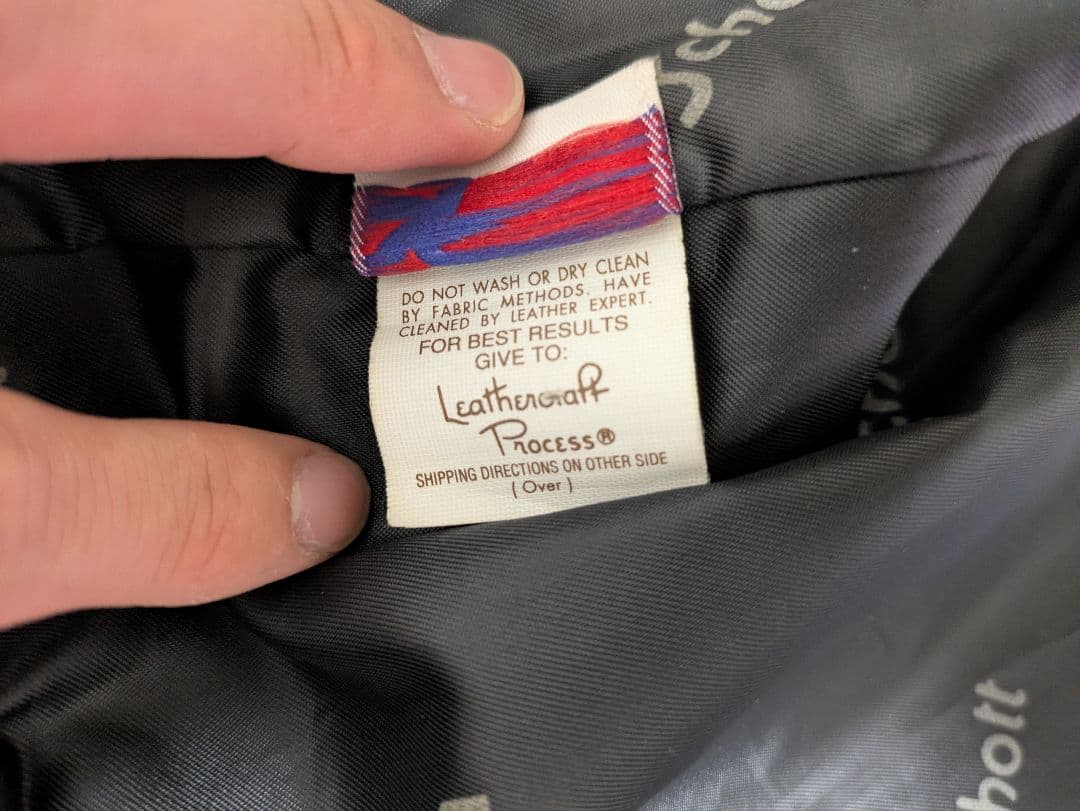 ​【美品】Schott 103US 襟付 レザージャケット 牛革 W247