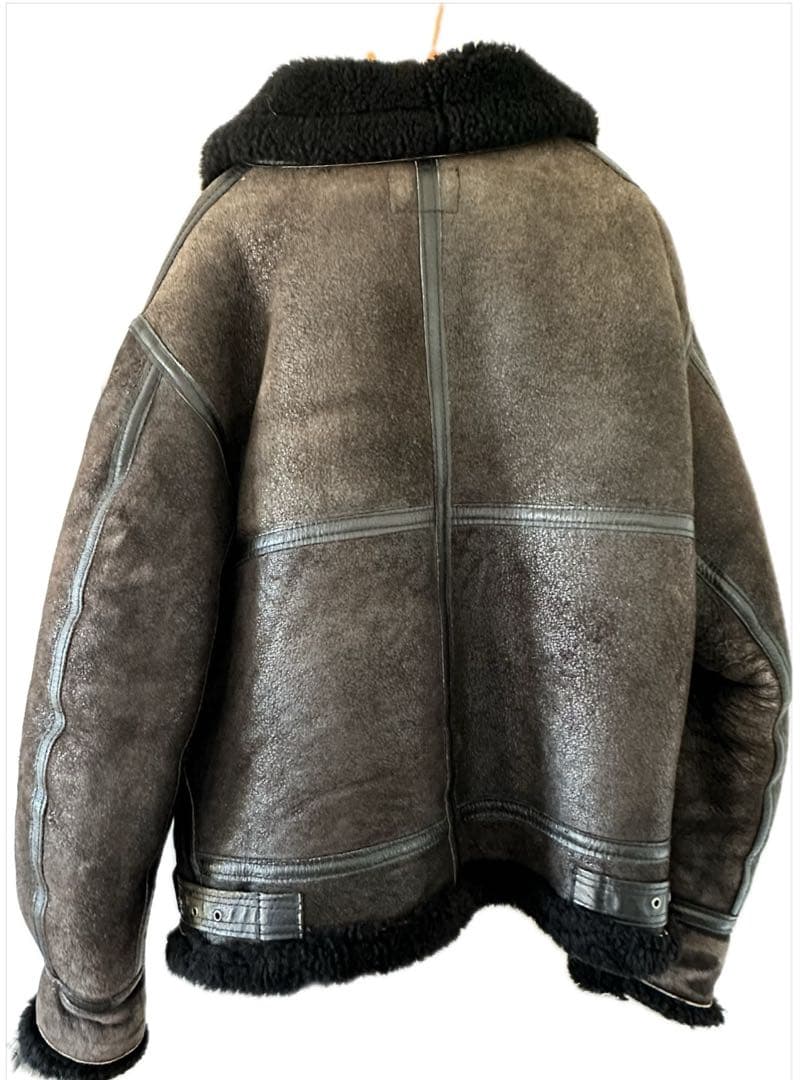 アヴィレックス B-3 USA製 フライトジャケット ムートン 黒 38