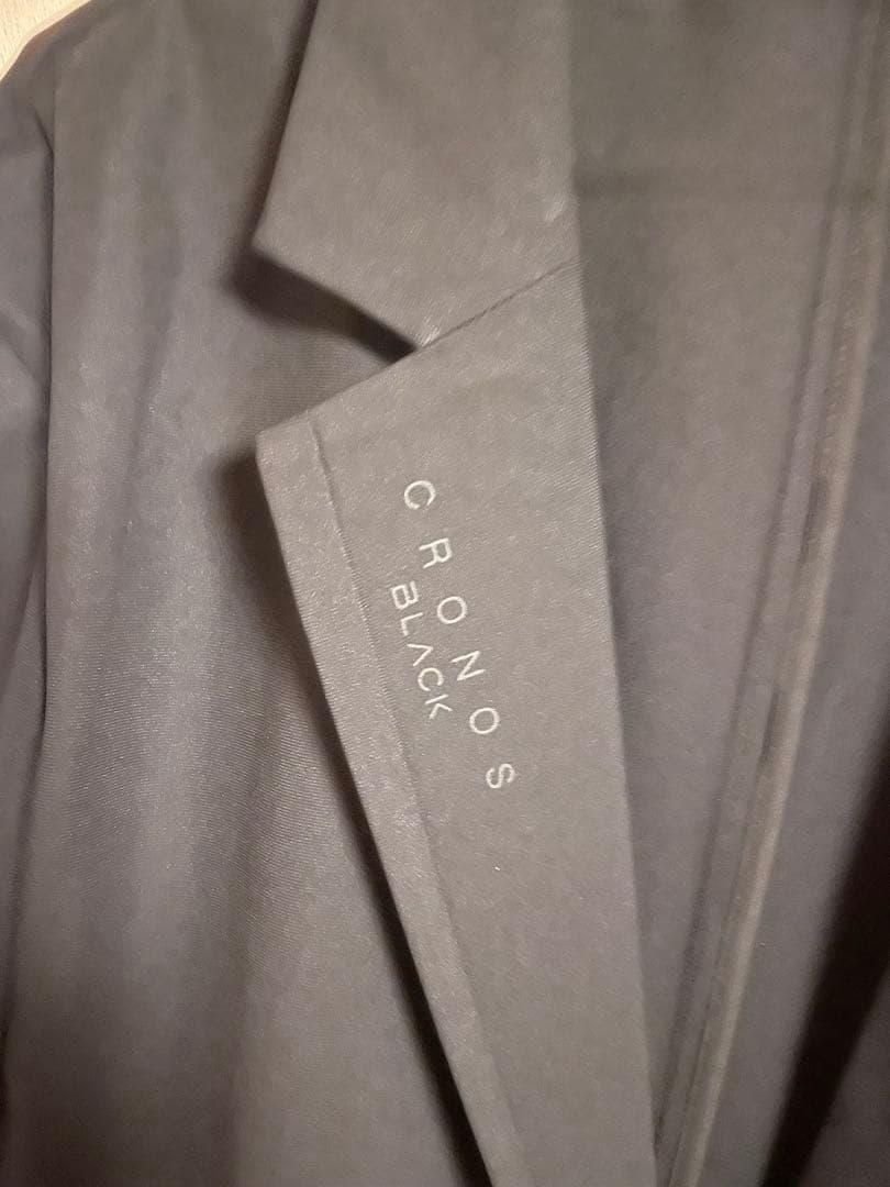 CRONOS ブラック テーラードジャケット 38(M)