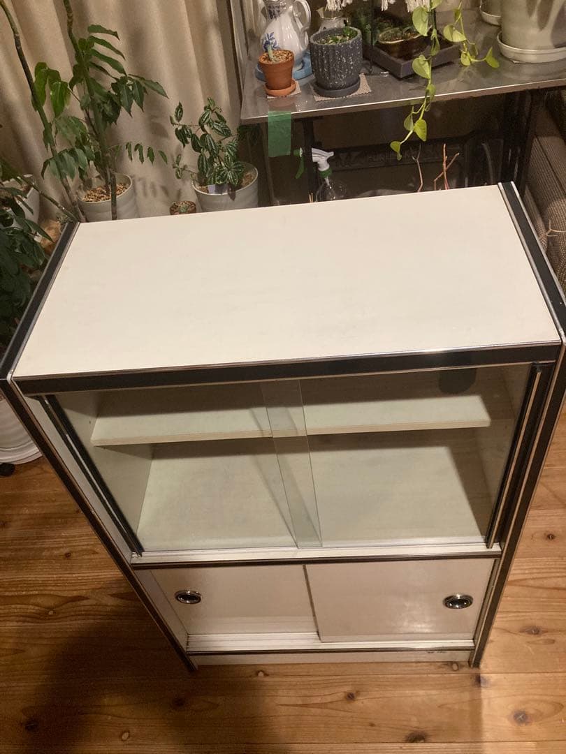 昭和レトロ　Sunnyサニー食器棚　飾り棚　茶箪笥　レトロポップ