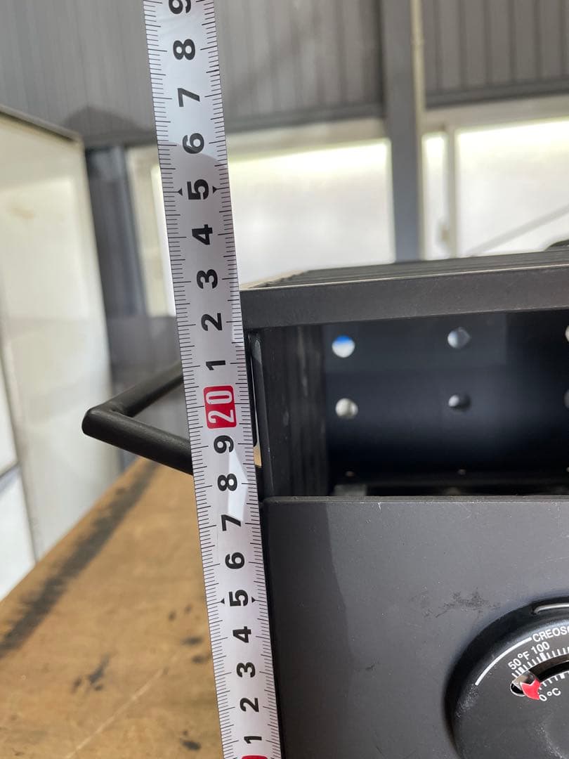 バーベキューコンロ　ハンドメイド　ソロキャンプ　五徳付　七輪