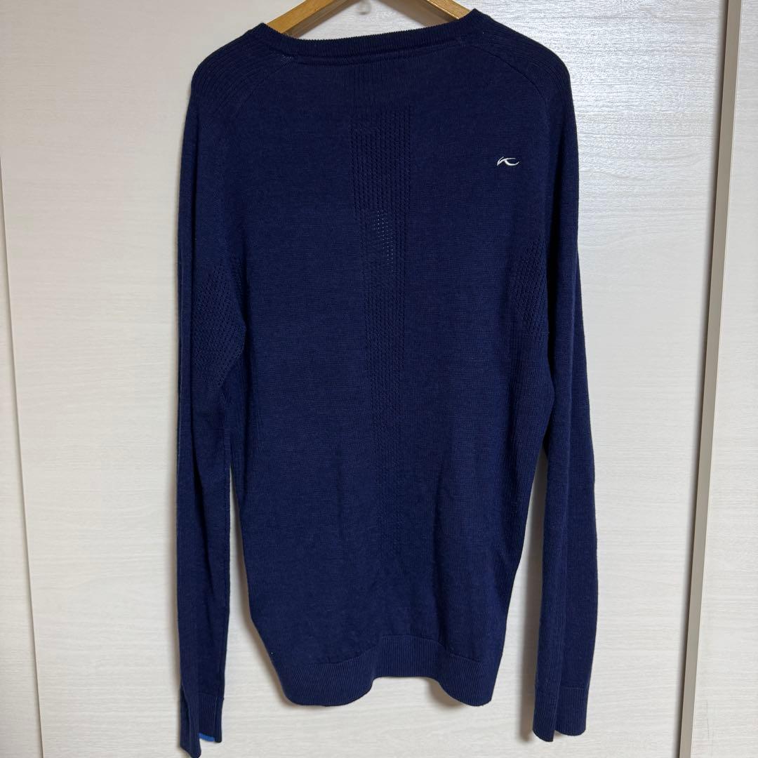 KJUS ネイビー Vネックセーター サイズ50