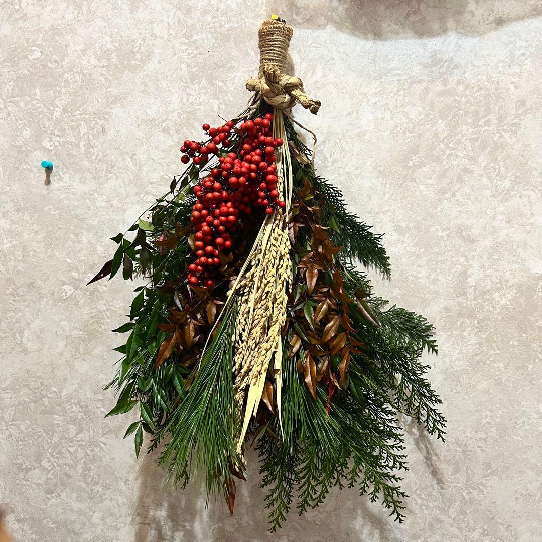 らんさま専用 門松 ハンドメイド 世界で一点物　無農薬 自然素材 超特大一対2個