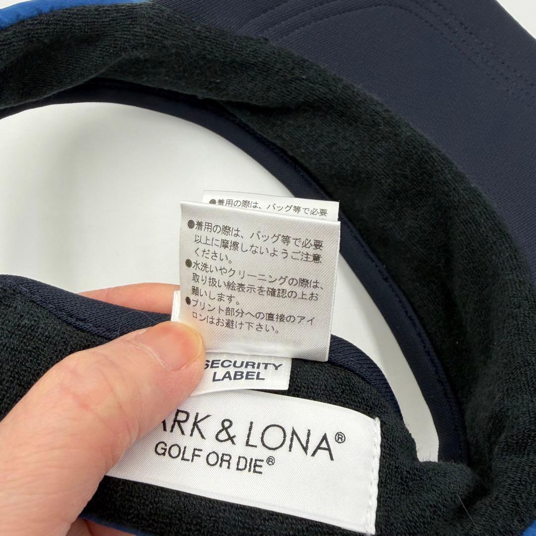 【マーク＆ロナ】MARK&LONA サンバイザー ゴルフ スカル ロゴ 帽子