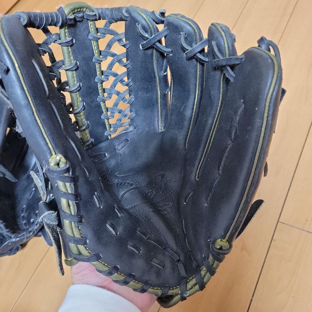 中古★SSK&Nike 軟式グローブ 黒2点セット内野手外野手ピッチャー