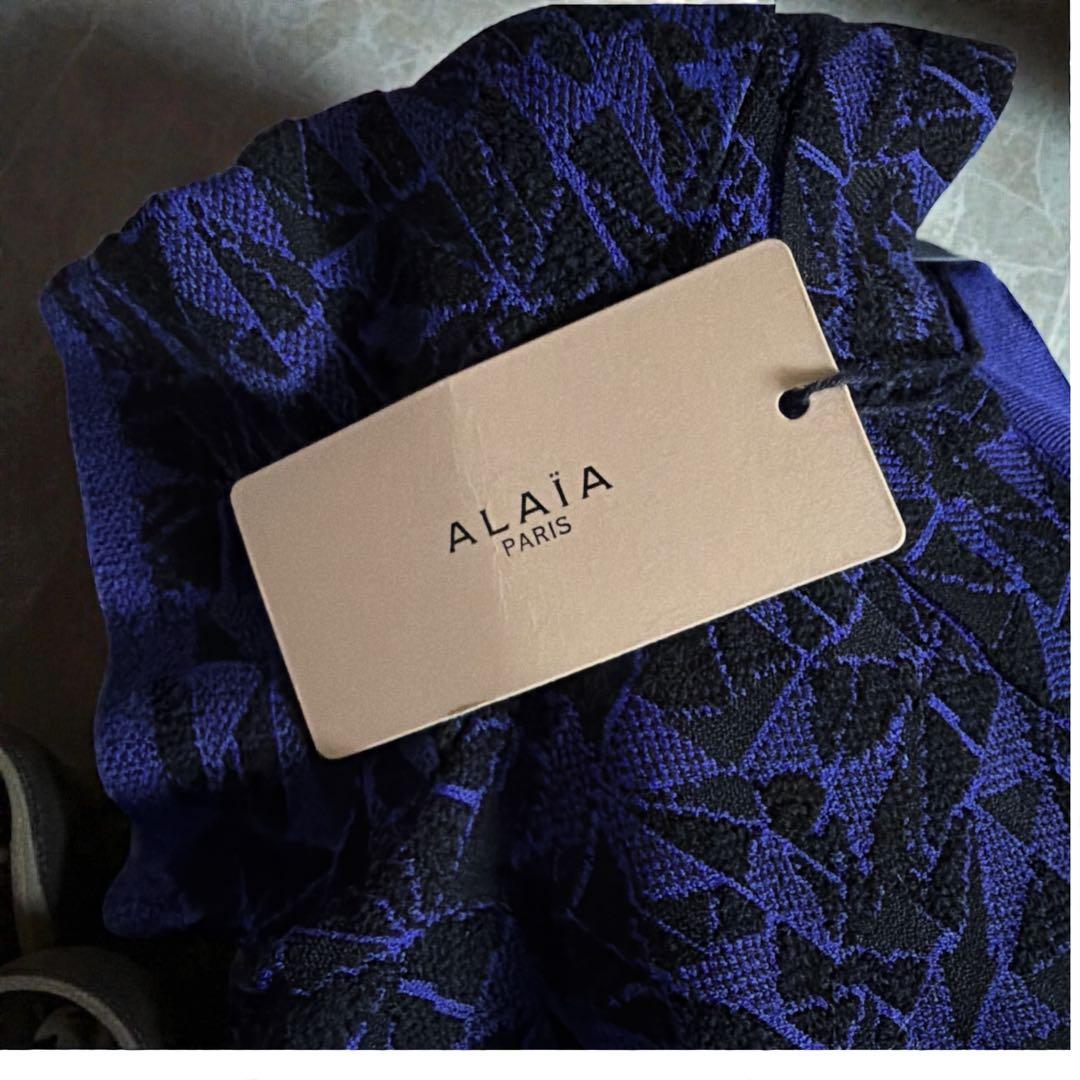 新品タグ付 定価33万 ALAÏA アライア フロントジップ ワンピース 36