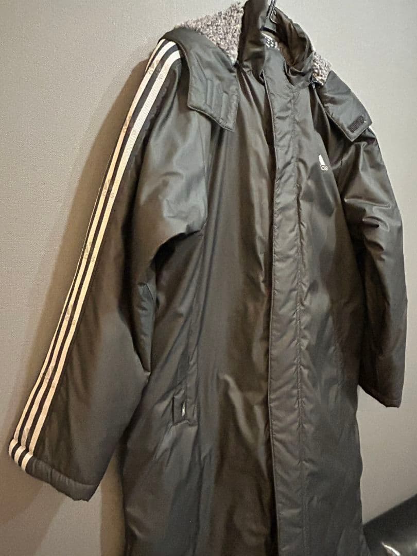 adidas アディダス L ボアダウン ロングコート ベンチコート