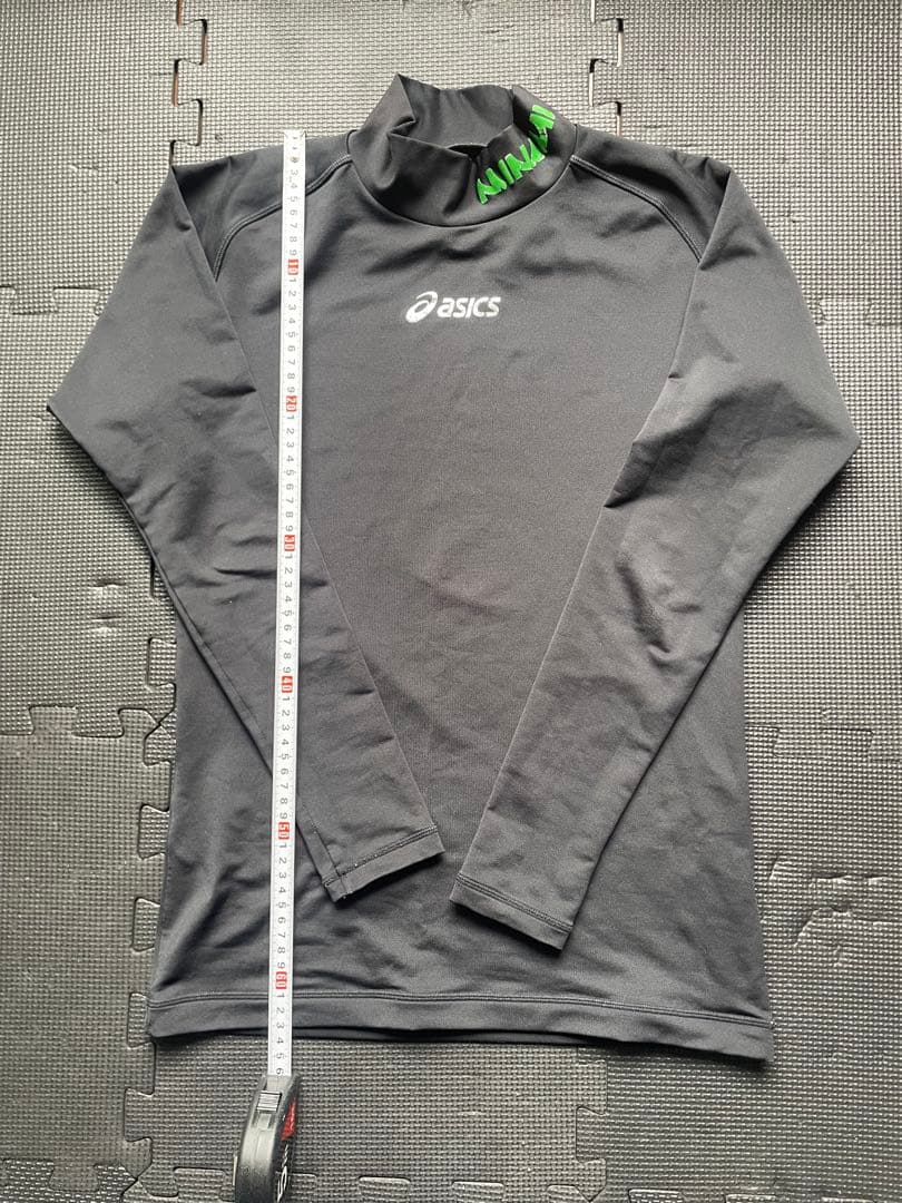 広島皆実高 アンダーシャツ asics ブラック 長袖