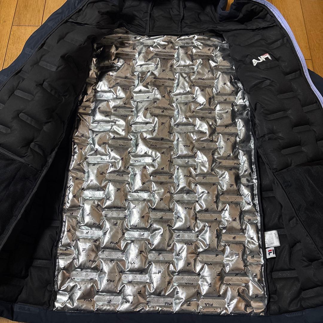 FIRAフィラ　蓄熱アルミジャケット　ジップアップパーカージャケットMレディース