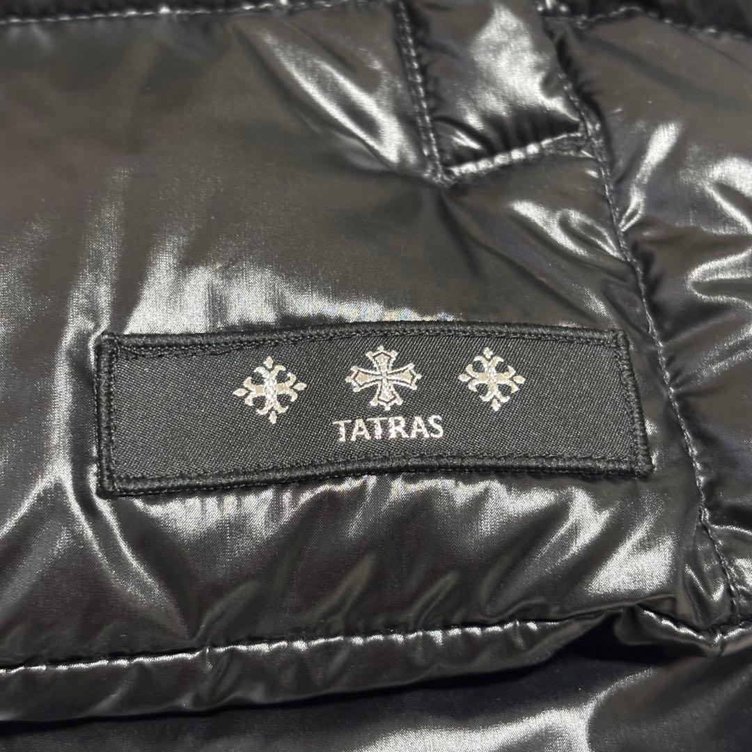 未使用 TATRAS POSEIDONE ダウンベスト ブラック 01 フード