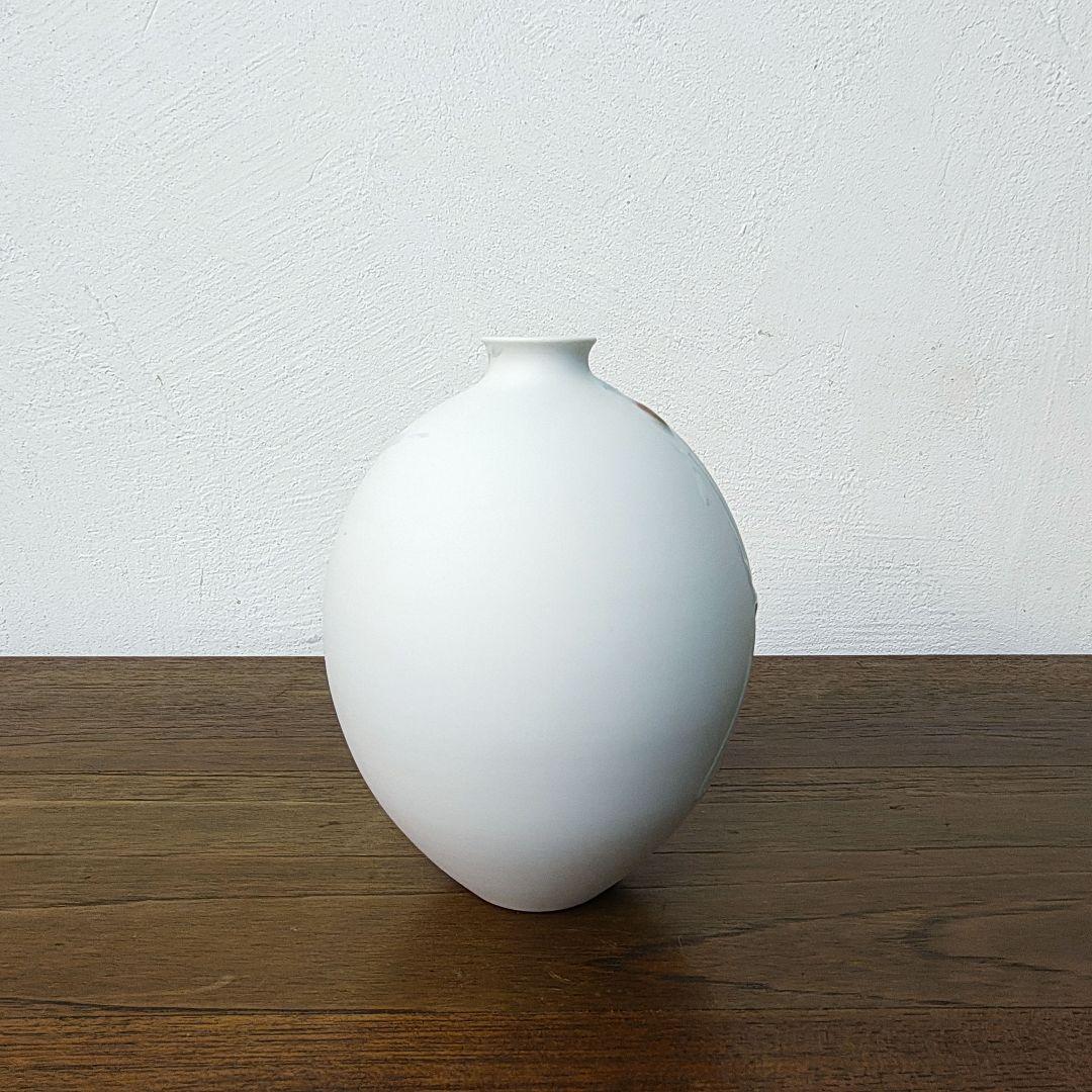 【百田暁生】現代作家 花入 花瓶 共箱 共布