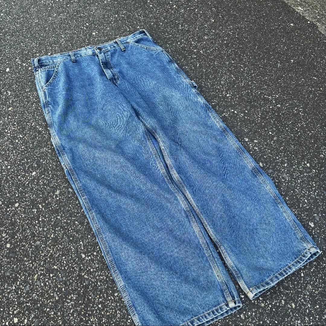 90s 00s ワイドデニムパンツ ペインター バギー 極太 シティーボーイ