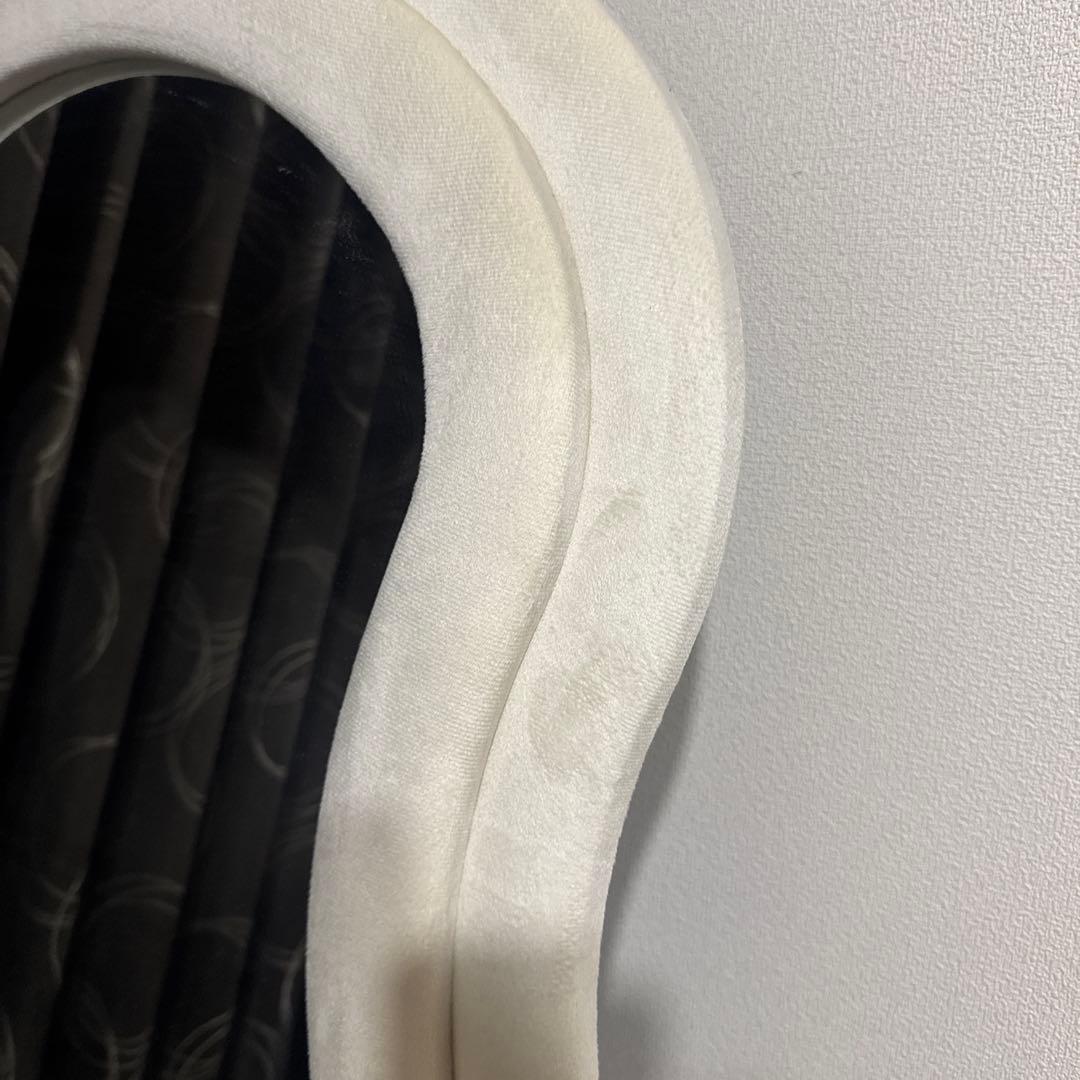 ウェーブミラー パイル生地 アイボリー 160cm